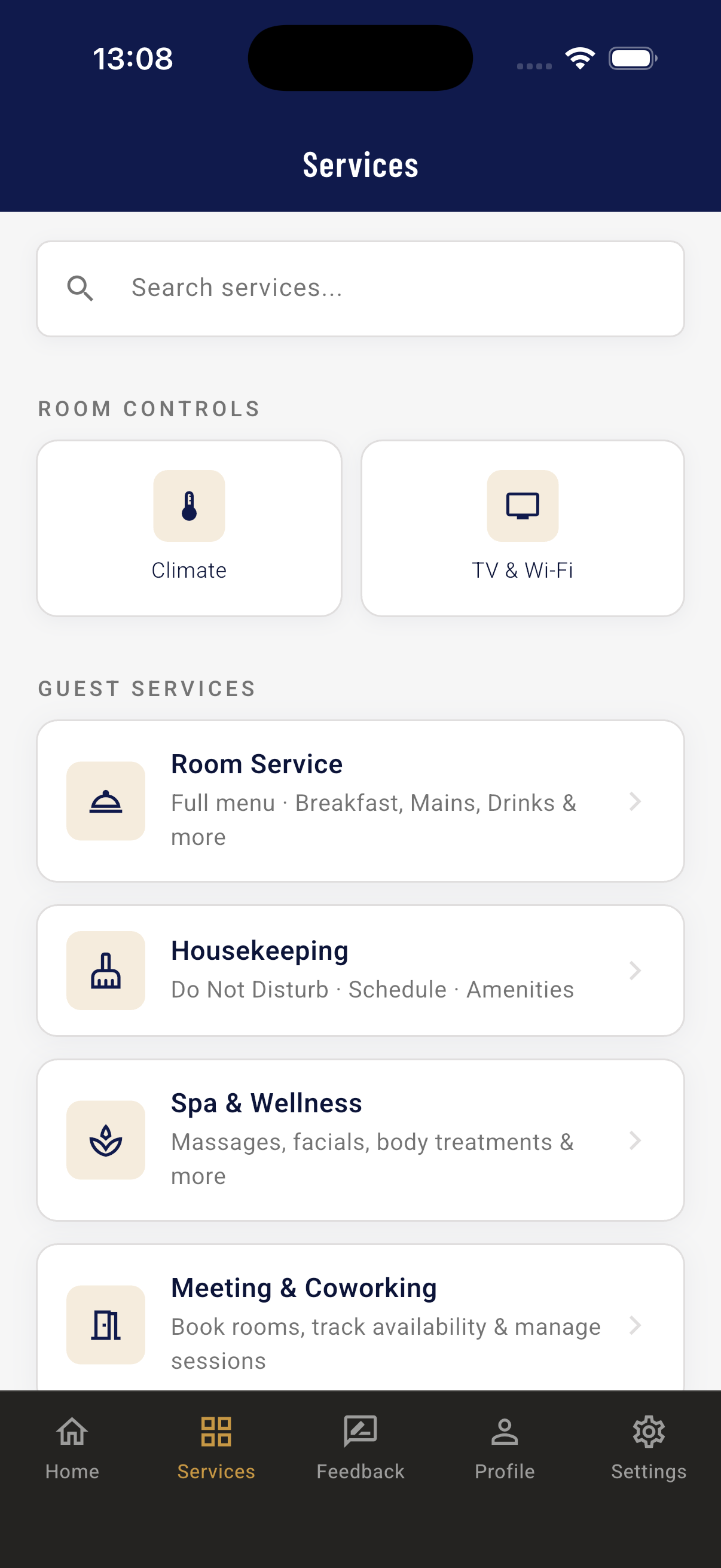 StayHub App Screen