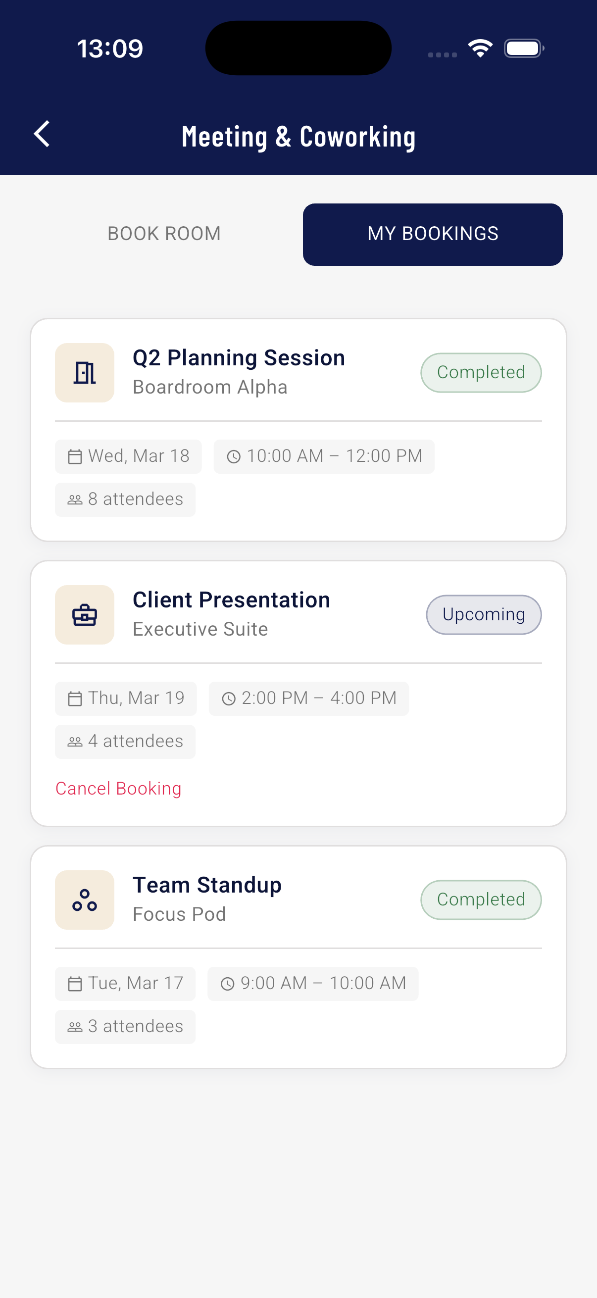 StayHub App Screen